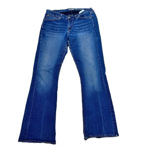 Signature By Levi Strauss & Co Curvy Boot Cut Denim Jeans Womens 16x48 Blue‎